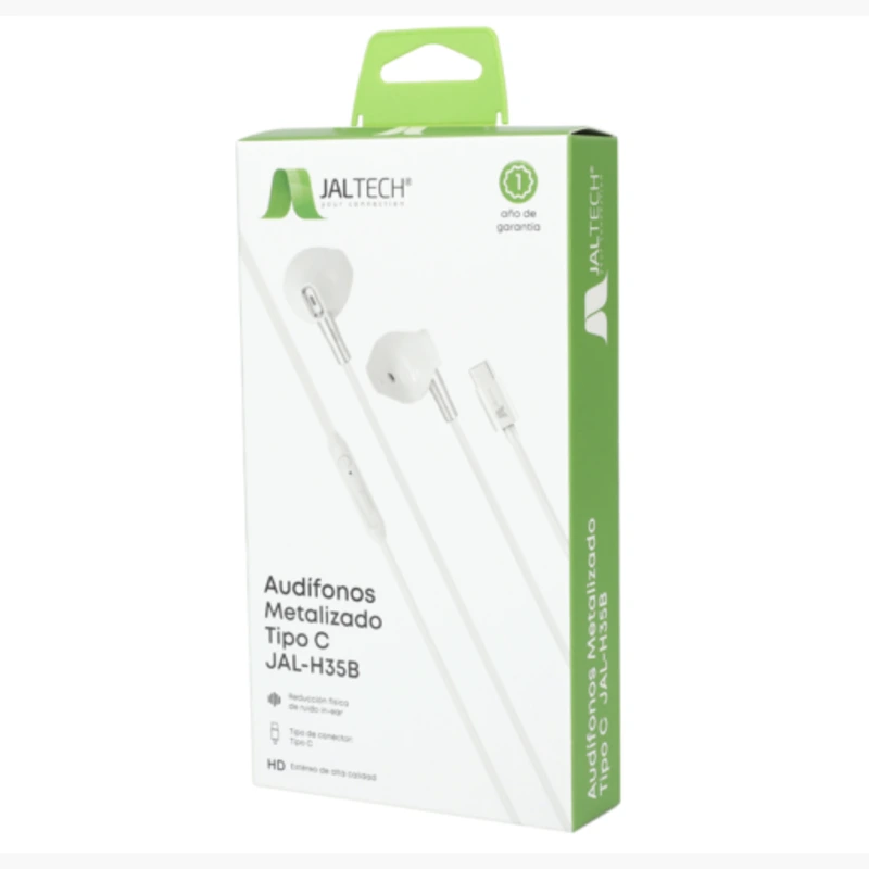 Audifono Metalizado Tipo C Jal-h35b - imagen 1