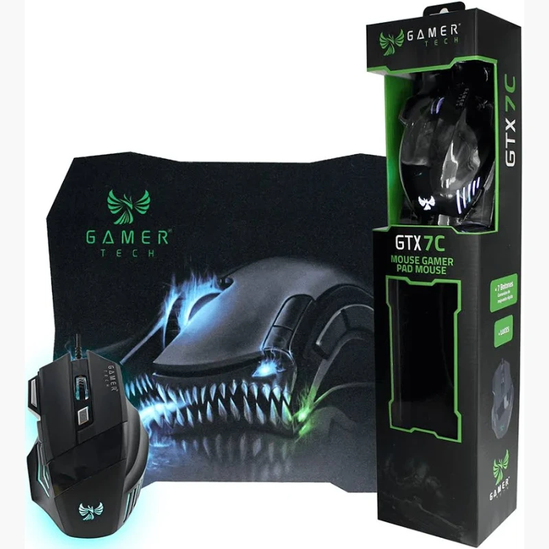 Combo Mouse Pad Gamer Tech - imagen 1