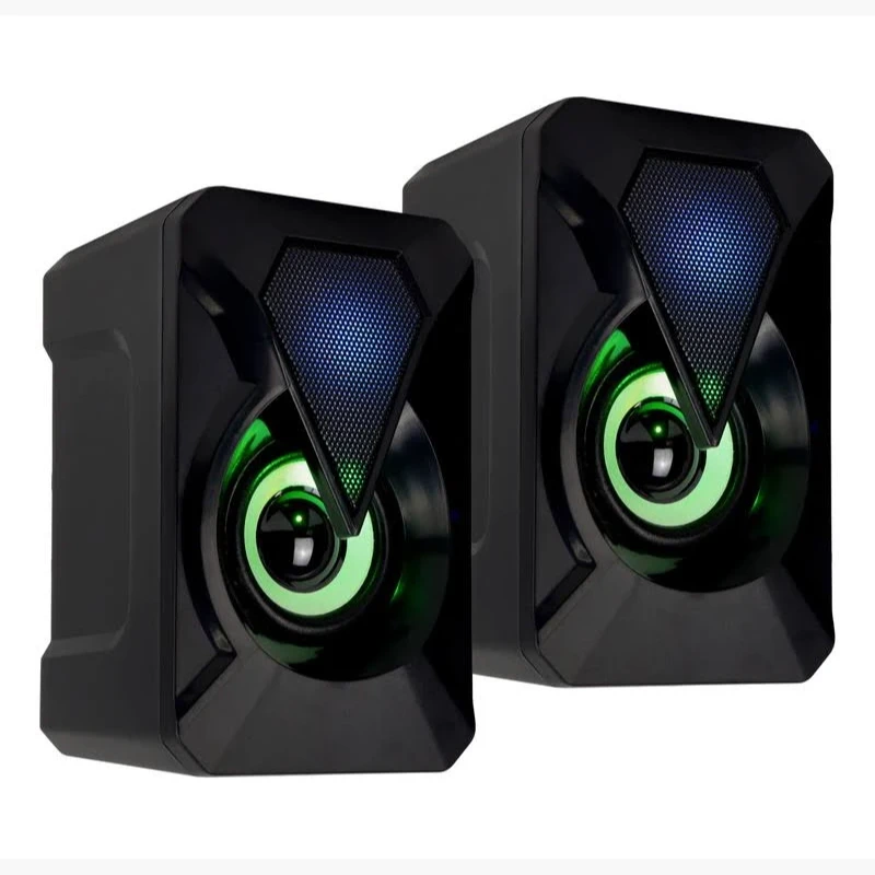 Parlantes Solo Usb + Tipo C Rgb Para Pc - imagen 1