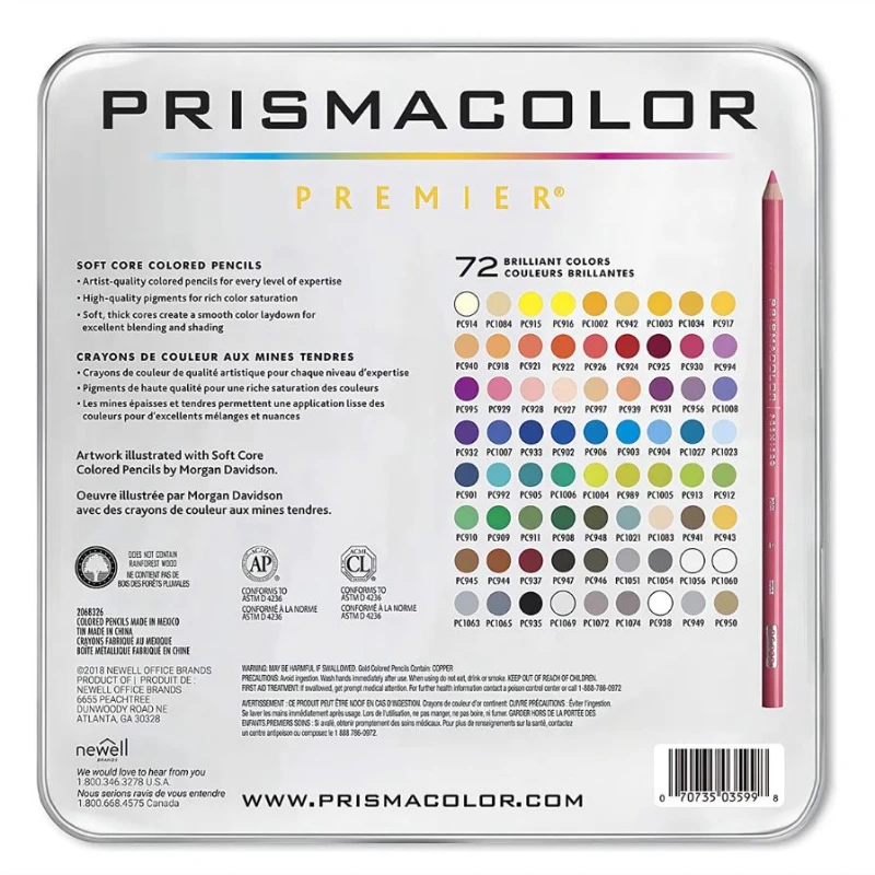 Colores Prismacolor Premier X 72 Unds - imagen 3